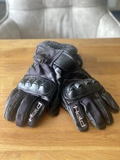 Motorradhandschuhe Held gefüttert schwarz grau XXL + M