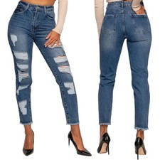 Damen high waist mom jeans - damen,