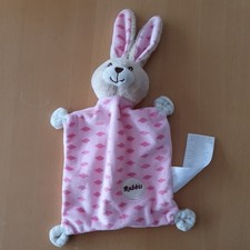KIK Rabbit Schmusetuch Hase Ergee Rosa Kuscheltuch Schnuffeltuch 