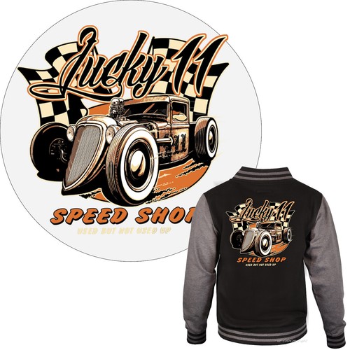 Hot rod auto jacke - hot,