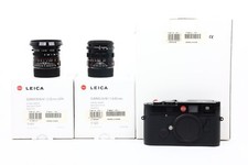 RAREST Leica M6 Black Paint Millennium Set 35mm F2 & 50mm F1.4 Matching Numbers