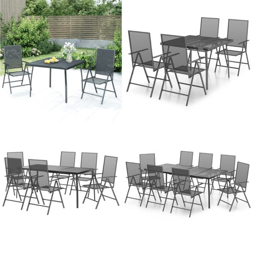 Gartenmöbel set stahl - set,