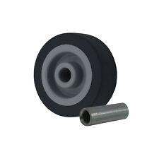 Einbaurad 50 mm Apparaterolle TPE inkl. Achse Transportrolle Lenkrollen Rollen