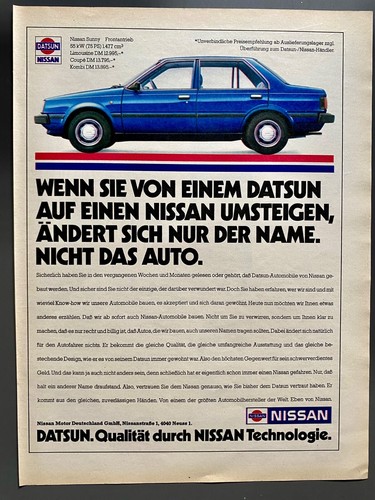 Datsun nissan sunny oldtimer - nissan,
