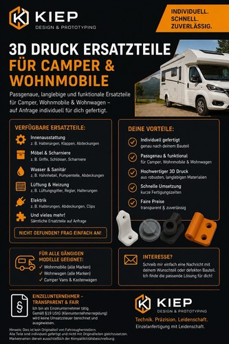 Gedruckte ersatzteile für - 3d-gedruckte,