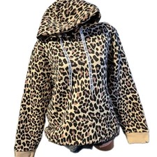 Zwillingsherz Sweatshirt Pullover Jacke Damen LEO Beige L bis XXL (1 408) NEU