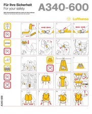 Safety Card / Lufthansa /