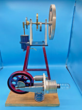 #SE3748# Dampfmaschine, Stirling Heißluftmotor Brunnen Lehrmittel Physik *RAR*