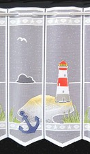 Leuchtturm Scheibengardine