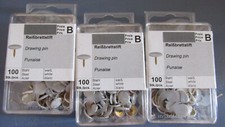 300 Stück Reißbrettstifte weiß (3 Pakete insg.) / Aktion O4