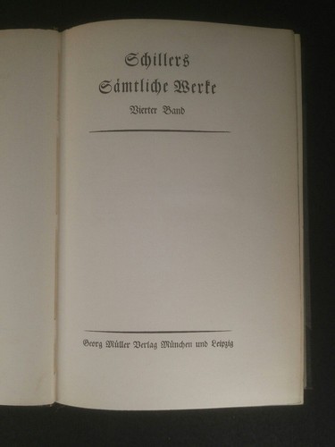 Schillers sämtliche werke - schillers,