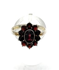 800/- Silberring mit Granat