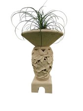 IDYL Sandstein Schale/Blumensäule Toskana "209" für Haus u. Garten