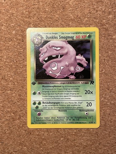Pokémon karte dunkles smogmog - pokémon,