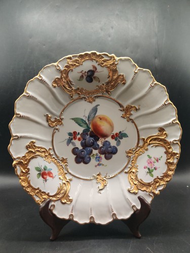 Meissen prunkteller relief - meissen,