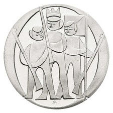 Schweiz Silbermedaille 1969 Zürcher Knabenschiessen PP- Gewicht: 15,1g/900