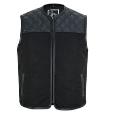 Herren Motorrad Leder Weste