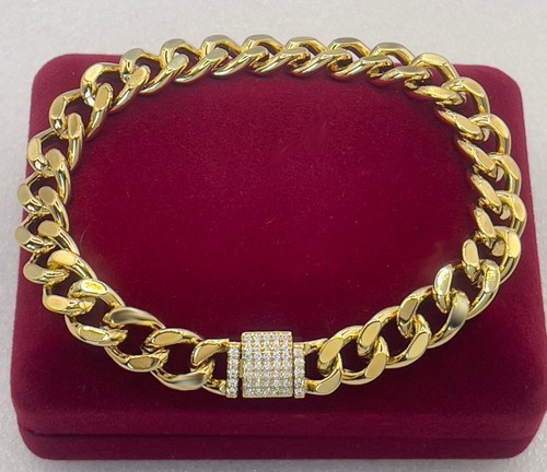 Luxus gold armband 9mm - gold,