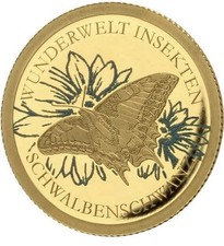 2022 Togo Gold 999 Farbmünze