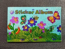 Seltenes Stickerheft/Album 90er Glitzer Neu Unbenutzt