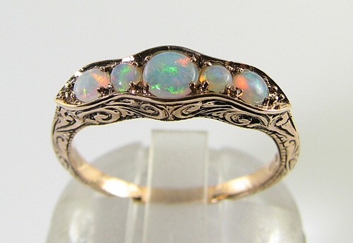 9kt roségold aus opal - 9k,