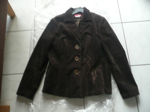 Feincord blazer mit