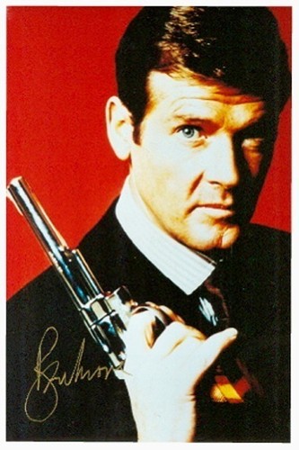 Roger moore autogramm - roger,