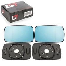 2x Seitenspiegel Glas links rechts beheizbar asphärisch blau für BMW 3er E30 E36