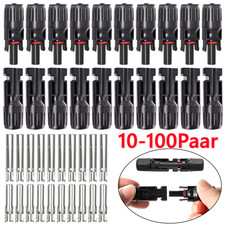 10-100 Paar Solarstecker für