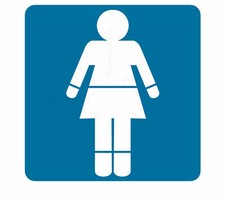 Car sticker ladies woman