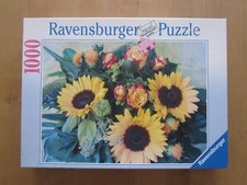 1000 Teile Ravensburger Puzzle 156717, Sommerlicher Blumenstrauß, Jahr 2005