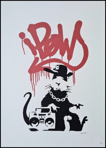 Banksy gangsta rat 70 x - banksy,