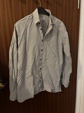 Camargue Herren Hemd XL 41 Gestreift Langarm Oberhemd Weihnachten 