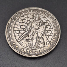 EDC Coin Münze 3,7 cm Ritter Kreuzritter Kinight Deus Vult Templer Schwert