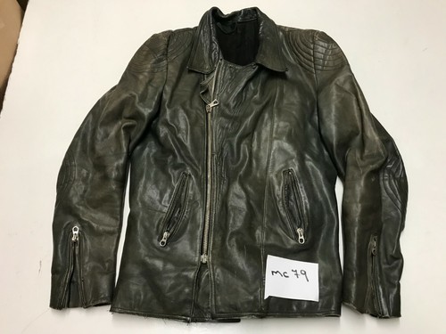 Vintage motorrad lederjacke - motorrad, in