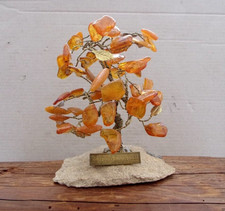 Bernstein Glücksbäumchen Baum des Glücks handgefertigt Ostsee Polen 10,5 cm hoch