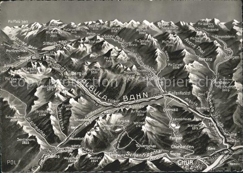 Albulabahn uebersichtskarte