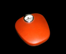 Retro Krups Personenwaage bis 130 kg 60er 70er Jahre orange vintage