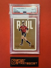 2017 PANINI NOBILITY BRONZE #11 RAUL 5/20 PSA 10 Real Madrid Spain Espana Senor