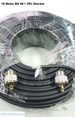 10m funk antennenkabel rg58u - 10m, funk-antennenkabel