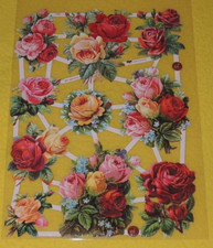 1x Poesiebilder Oblaten Rosen