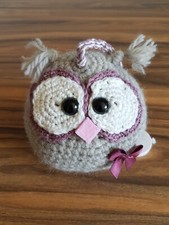 KLEINE SPIELUHR EULE GRAU