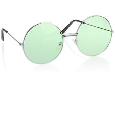 Hippie Brille grün - Partybrille 70er Jahre mit grünen XXL Gläsern für Fasching