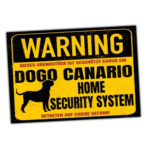 Dogo canario presa dog schild - presa,