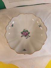 runde Schale Augarten Wien, Motiv Veilchen, Durchmesser 15cm, Höhe 3cm, unbeschä