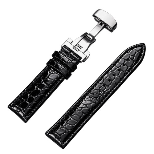 Leder uhrenarmband kroko - ⌚,