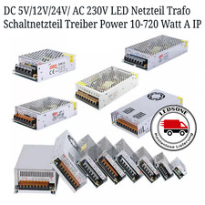 DC 12V / AC 230V LED Netzteil Trafo-Schaltnetzteil Treiber Power 10-720 Watt