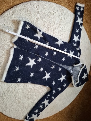 Strickjacke dunkelblau mit