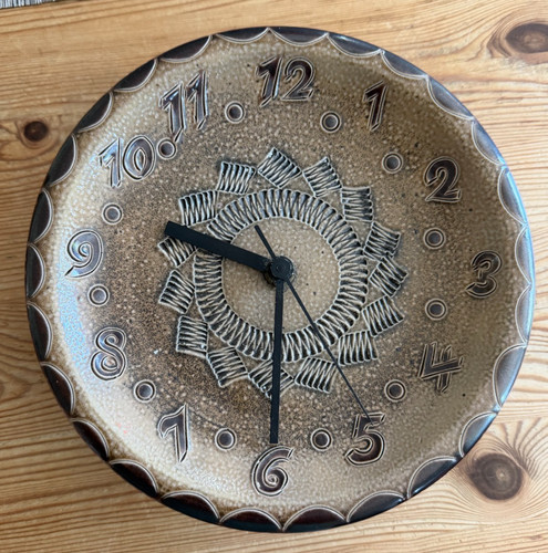 Vintage keramik wanduhr - vintage, keramik-wanduhr