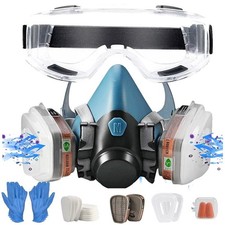 Atemschutz Halbmaske Gasmaske Staubmaske Lackiermaske Mit Wechselfiltern